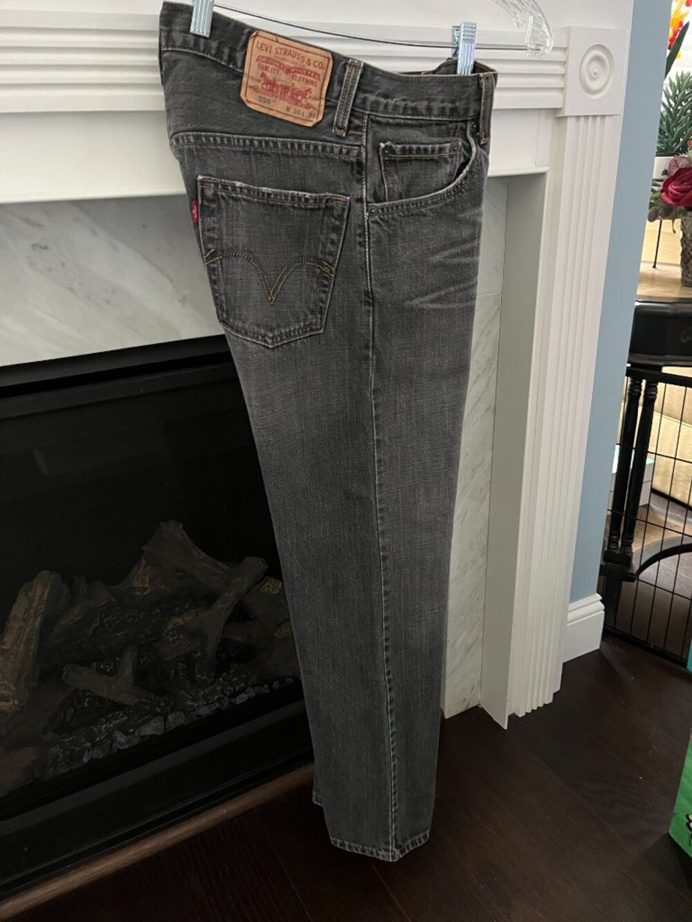 Levi's Men 559 Relaxed  Straight,  Gray Heavy Wash W30XL30